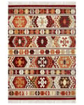 Pikkukuva 4 / 6: Matto monivärinen villa ja puuvilla 200 x 300 cm Kelim käsintehty hapsuilla boho-tyyli
