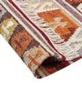 Pikkukuva 6 / 6: Matto monivärinen villa ja puuvilla 200 x 300 cm Kelim käsintehty hapsuilla boho-tyyli
