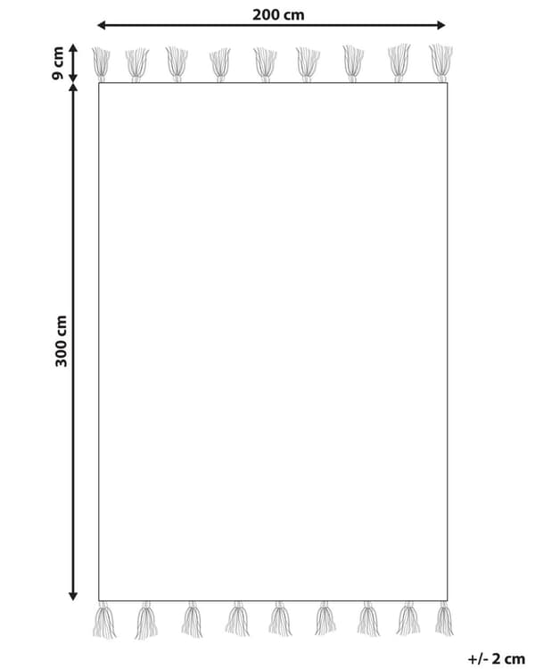 Matto monivärinen villa ja puuvilla 200 x 300 cm Kelim käsinkudottu hapsuilla