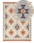 Pikkukuva 1 / 7: Kelim-matto monivärinen puuvilla 160 x 230 cm lyhytnukkainen perinteinen tyyli