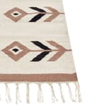 Pikkukuva 6 / 7: Kelim-matto beige musta 80 x 150 cm puuvilla kaksipuolinen hapsut suorakulmio kuvioitu moderni