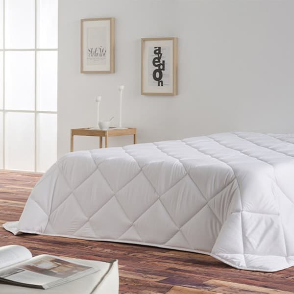 Täcke Naturals Vit - Europeisk super king size-säng (280 x 220 cm)