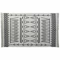 Miniatyrbild 1 av 4: Matta DKD Home Decor 160 x 250 x 0,7 cm Svart Polyester Bomull Vit Ikat Boho