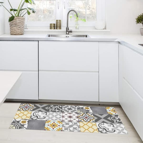 Vinylmatta Stor Planet Croma Patch Grå Ambra 100 % PVC (50 x 110 cm)