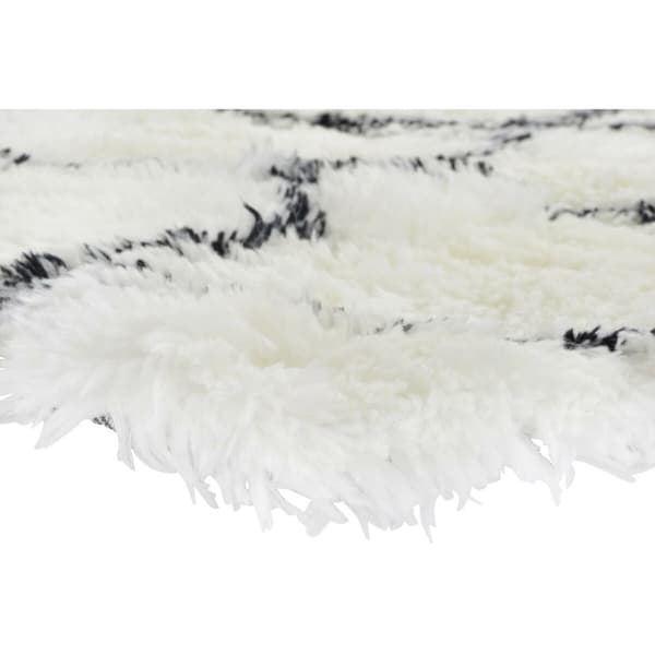 Matta DKD Home Decor 120 x 180 x 5 cm Polyester Vit Romb