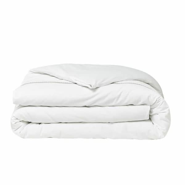Täckslagsset TODAY Percale Vit 240 x 260 cm Makramé