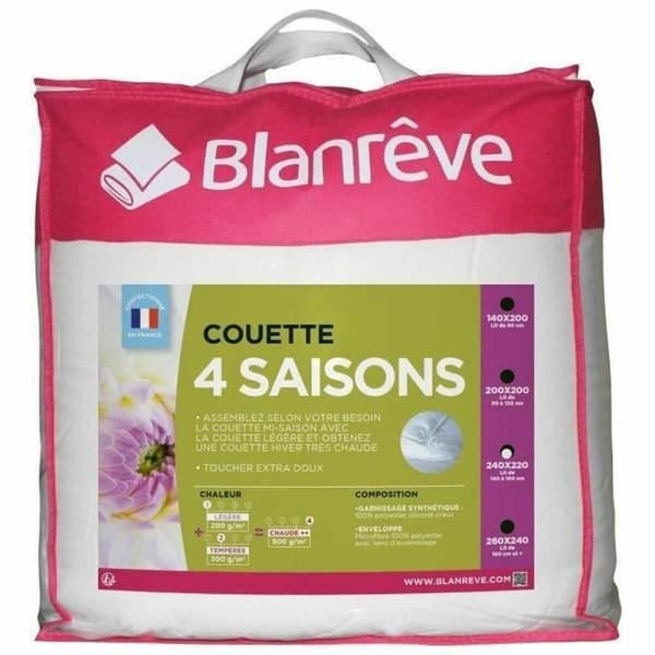 Täcke Blanreve 4 season Vit 220 x 240 cm 300 g/m²