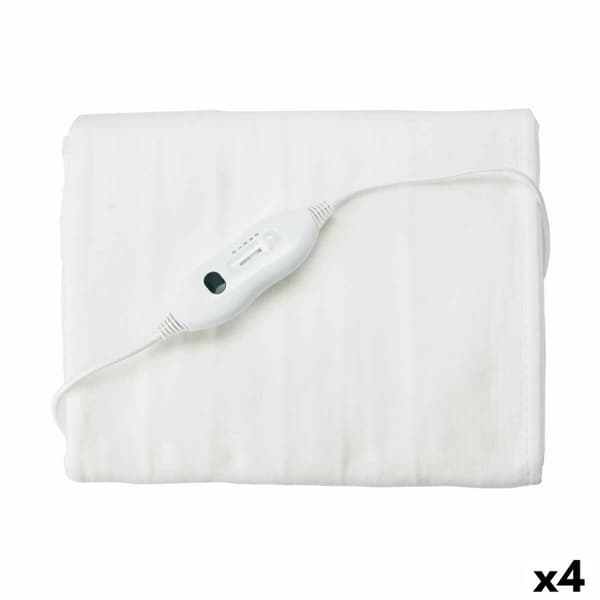 Elektrisk Filt 60 W Vit Polyester 80 x 1 x 150 cm (4 antal)