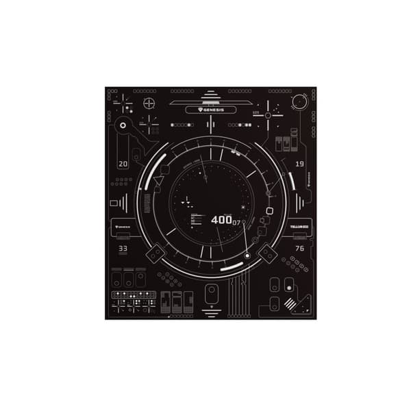 Musmatta Gaming Genesis Tellur 400 Svart Tyg
