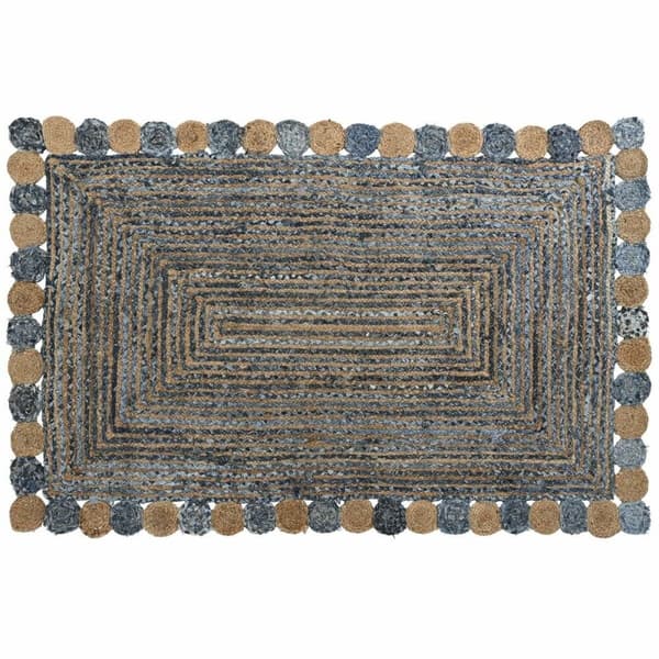 Tæppe DKD Home Decor Blå Multifarvet Indianer mand (200 x 290 x 1 cm)