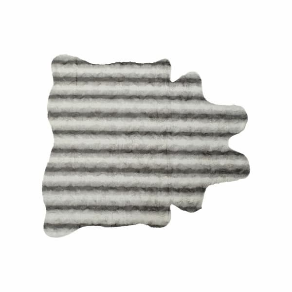 Tæppe DKD Home Decor 160 x 150 x 2 cm Grå Polyester Hvid