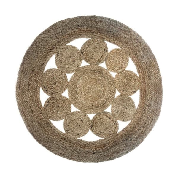 Tæppe Atmosphera Natur Jute (Ø 80 cm)