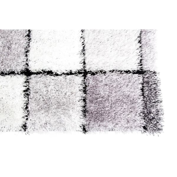 Tæppe DKD Home Decor Sort Polyester Hvid Rammer 120 x 180 x 2 cm