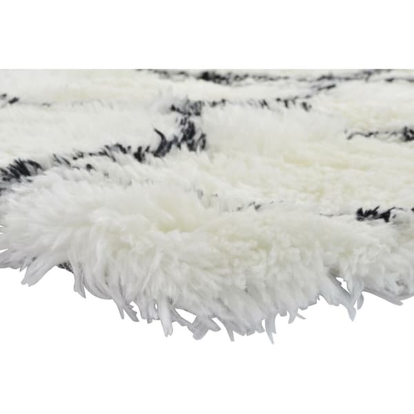 Tæppe DKD Home Decor 160 x 230 x 5 cm Polyester Hvid Romber