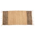 Miniatyrbillede 2 af 4: Tæppe Sort Natur Striber 70 x 1 x 140 cm (8 enheder)
