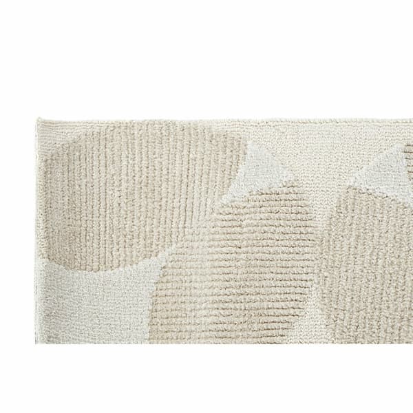 Gulvteppe DKD Home Decor Beige Polyester Sirkler (160 x 230 x 0.9 cm)