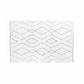 Miniatyrbilde 1 av 4: Gulvteppe DKD Home Decor Hvit Grå Rombe Scandi Ø 9,4 cm 120 x 180 x 3 cm