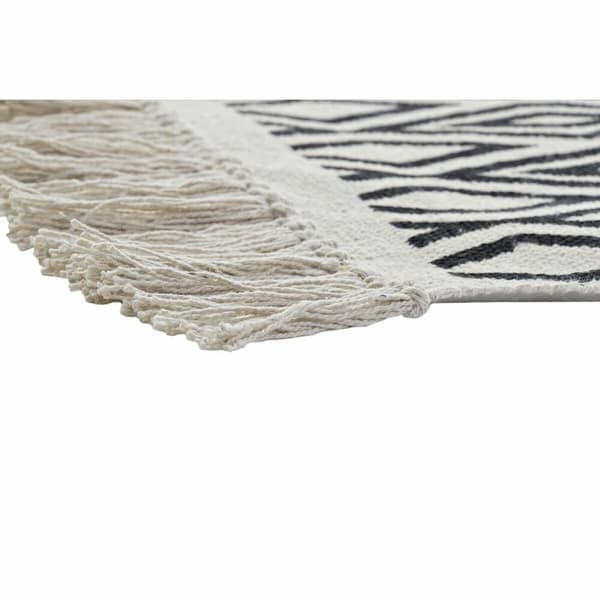 Gulvteppe DKD Home Decor Svart Hvit (160 x 250 x 0,7 cm)