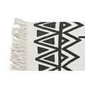 Miniatyrbilde 4 av 4: Gulvteppe DKD Home Decor 160 x 250 x 0,7 cm Svart Polyester Bomull Hvit Ikat Boho