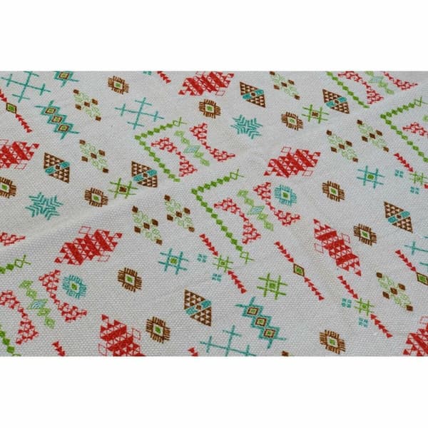 Gulvteppe DKD Home Decor 160 x 230 x 0,4 cm Polyester Hvit Ikat Boho (2 enheter)