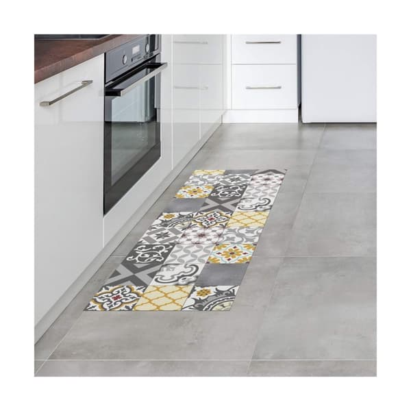 Vinylteppe Stor Planet Croma Patch Grå 100 % PVC (50 x 140 cm)