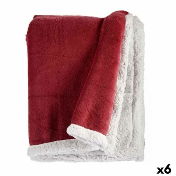Teppe Mørkerosa Hvit 130 x 1 x 170 cm (6 enheter)