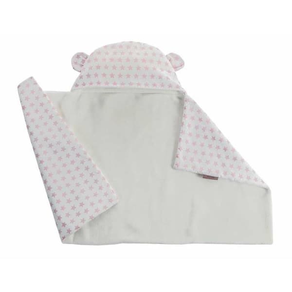 Babyteppe Vendbar Med hette 90 x 66 cm Stjerner
