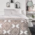Miniatyrbilde 1 av 3: Dyne deksel sett TODAY Beige 240 x 200 cm Geometrisk
