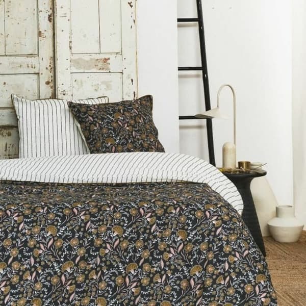 Dyne deksel sett TODAY Marigold Indies Brun 220 x 240 cm
