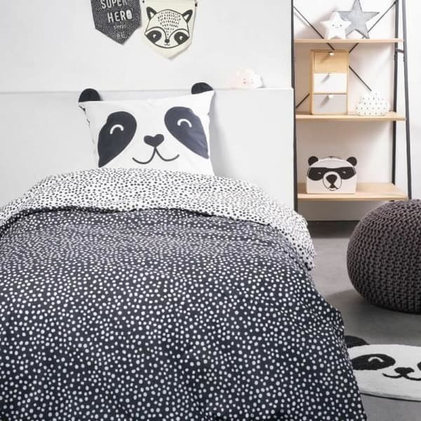 Dyne deksel sett TODAY Funny 2.8 Svart Enkelseng 140 x 200 cm