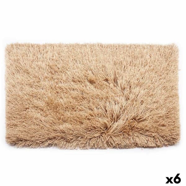 Gulvteppe Beige Bomull Polyester 50 x 2 x 80 cm (6 enheter)