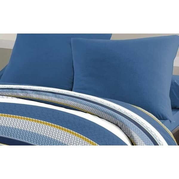 Dyne deksel sett HOME LINGE PASSION Stanis Blå 220 x 240 cm