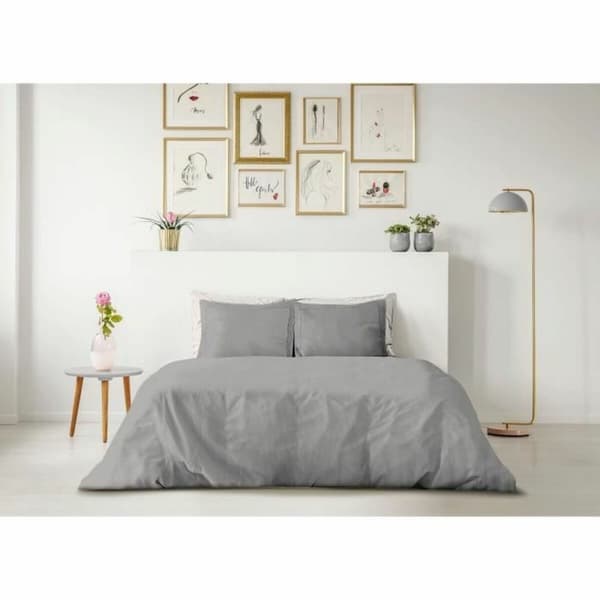 Dyne deksel sett Lovely Home Grå Lysegrp 240 x 260 cm