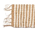 Miniatyrbilde 4 av 4: Gulvteppe Svart Naturell Striper 70 x 1 x 140 cm (8 enheter)