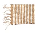 Miniatyrbilde 4 av 4: Gulvteppe Hvit Naturell Striper 60 x 1 x 90 cm (12 enheter)