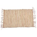 Miniatyrbilde 2 av 4: Gulvteppe Hvit Naturell Striper 60 x 1 x 90 cm (12 enheter)