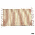 Miniatyrbilde 1 av 4: Gulvteppe Hvit Naturell Striper 60 x 1 x 90 cm (12 enheter)
