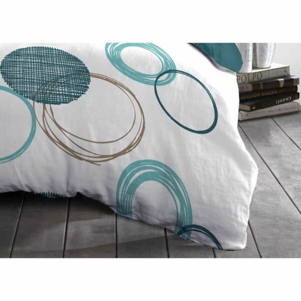 Dyne deksel sett HOME LINGE PASSION Grønn 140 x 200 cm Sirkler