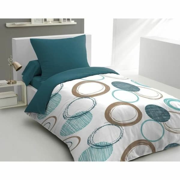 Dyne deksel sett HOME LINGE PASSION Grønn 140 x 200 cm Sirkler