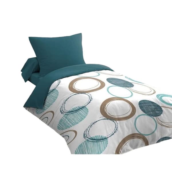 Dyne deksel sett HOME LINGE PASSION Grønn 140 x 200 cm Sirkler