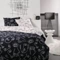 Miniatyrbilde 1 av 3: Dyne deksel sett TODAY faces Svart 220 x 240 cm 3 Deler