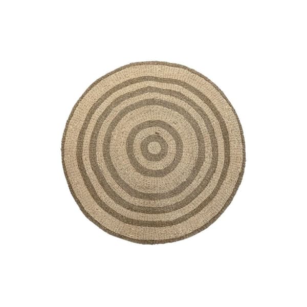 Matto DKD Home Decor Beige Ruskea (150 x 1 x 150 cm)