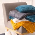 Pikkukuva 4 / 4: Huopa Atmosphera Plaid Winter Rhombus Harmaa (230 x 180 cm)