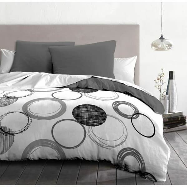 Pussilakanasetti HOME LINGE PASSION Audace Harmaa Vaaleanharmaa 240 x 260 cm