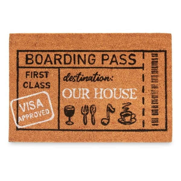 Kynnysmatto Boarding Pass Luonnollinen 60 x 1 x 40 cm (12 osaa)