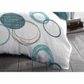 Pikkukuva 4 / 5: Pussilakanasetti HOME LINGE PASSION Valkoinen Vihreä 240 x 260 cm Ympyrät