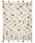 Miniatyrbild 4 av 7: Matta Kelim Flerfärgad Ull och Bomull 160 x 230 cm Handgjord Vävd Boho Patchworkmönster med Tofsar