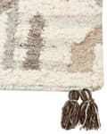 Miniatyrbild 6 av 7: Matta Kelim Flerfärgad Ull och Bomull 160 x 230 cm Handgjord Vävd Boho Patchworkmönster med Tofsar