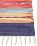 Miniatyrbild 5 av 7: Kelimmatta Flerfärgad Bomull 80 x 150 cm Handvävd Vändbar Flat Weave Geometriskt Mönster med Fransar Traditionell Boho Vardagsrum Sovrum
