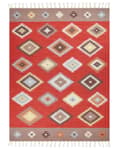 Miniatyrbild 4 av 7: Kelimmatta Flerfärgad bomull 160 x 230 cm Geometriskt mönster Rektangulär Traditionell med kort lugg
